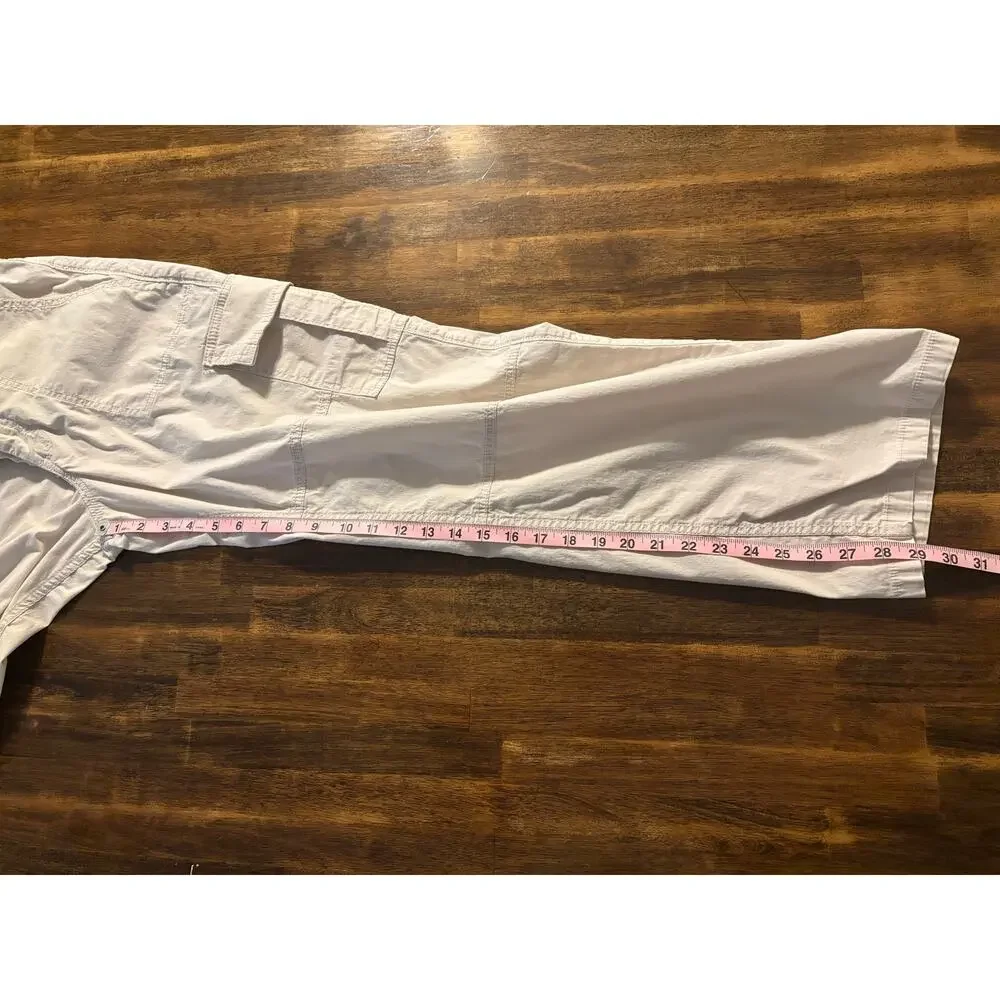 Hollister Women’s 3 / 26 x 29 Cargo Pants Baggy High Rise Utility Cotton Poplin - Picture 11 of 12
